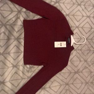 Long sleeve crop top
